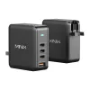 MINIX NEO-P165 GaN sieninis įkroviklis su 3x USB-C ir 1x USB-A prievadais, 165 W