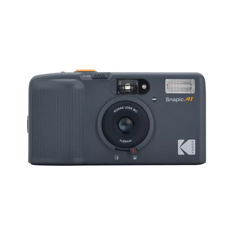 „Kodak Snapic A1“ 35 mm juostinis fotoaparatas, pilka spalva