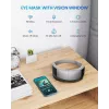 RENPHO Eyeris View Eye Massager su šiluma, oro kompresija, vibracija, Bluetooth, USB-C, sulankstomas, pilkas