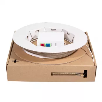 LogiLink FB2SC30 šviesolaidinis jungiamasis kabelis, vienmodis OS2, SC/APC – SC/APC, 30 m, baltas