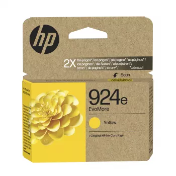 HP 924e EvoMore geltona originali rašalo kasetė