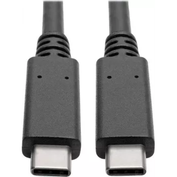 EATON Tripp Lite Series USB-C kabelis (M/M) - USB 3.2 Gen 2 (10 Gbps) - 5A (100W) - suderinamas su Thunderbolt 3 - 0,91 m (3 ft) - juodas