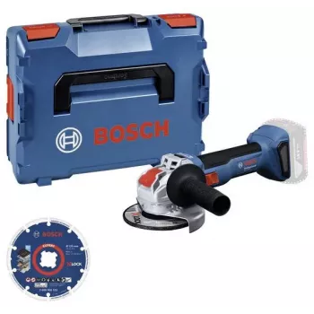 Bosch GWX 18V-8 belaidis kampinis šlifuoklis 18V 125mm su deimantiniu pjovimo disku (mažmeninė versija)
