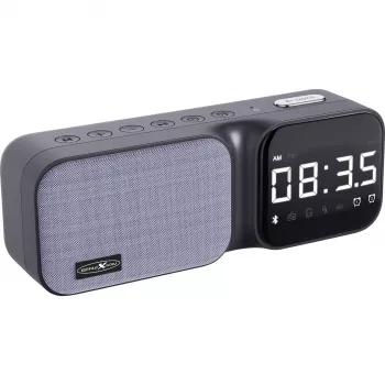 Reflexion CLR24BT radijo laikrodis su Bluetooth, FM PLL imtuvu, dviem žadintuvais, LED ekranu, juodas