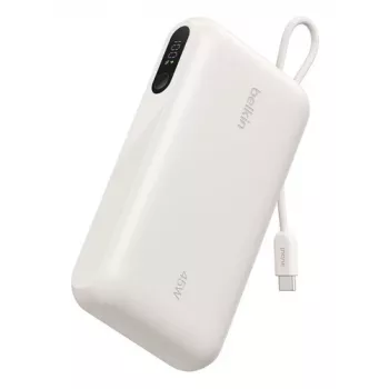 Belkin BoostCharge 20k PD45W Display Power Bank 20000mAh su USB-C laidu – smėlio spalvos