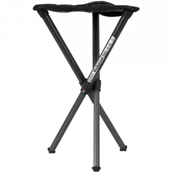 Walkstool Basic 50M nešiojama taburetė – 150 kg talpa – 50 cm aukštis – juoda