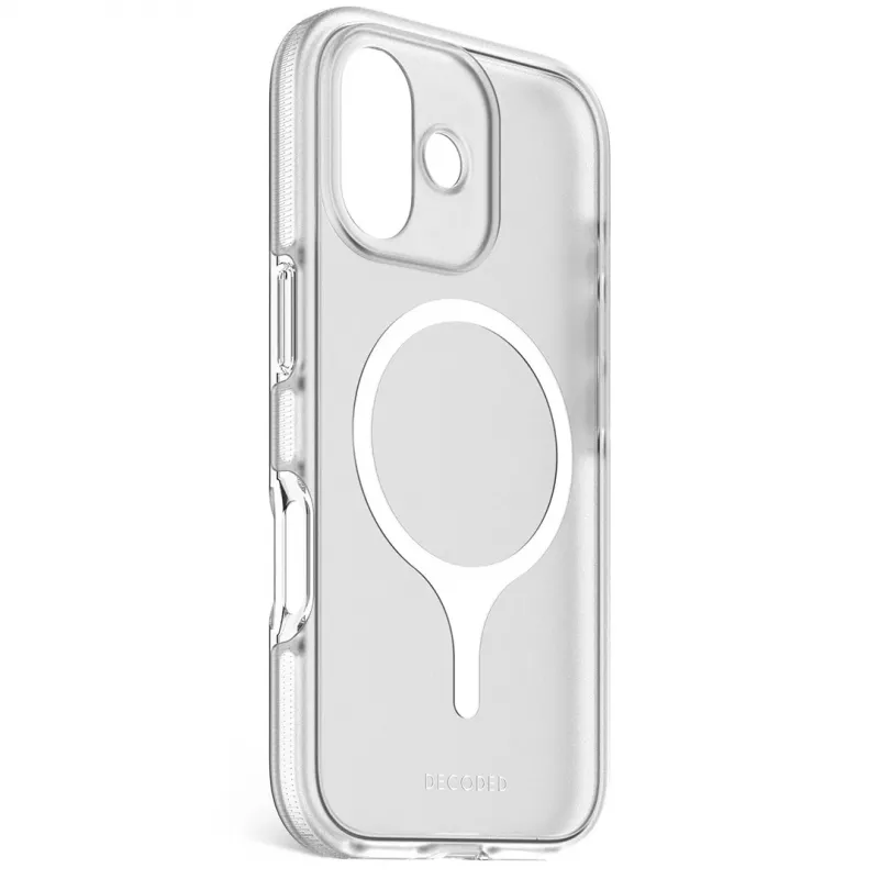 Decoded DropTec Transparent Backcover for iPhone 17 su MagSafe (Frosted White)