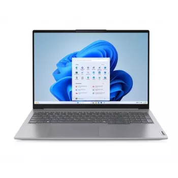 Nešiojamas kompiuteris Lenovo ThinkBook 16 G7, AMD Ryzen 5 7535HS, 16GB DDR5, 512GB SSD, 16 colių WUXGA IPS, Windows 11 Pro, Arctic Grey