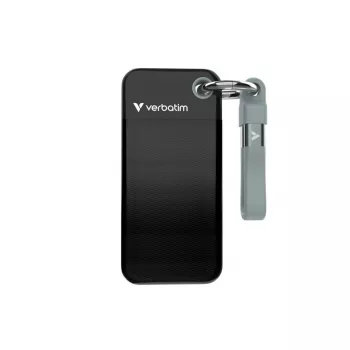 Verbatim Pocket SSD 128GB juoda/pilka USB 3.2 Gen 2 išorinis kietojo kūno diskas