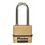 Master Lock 175EURDLH Perstatomas 4 skaitmenų kombinacinis spynos užraktas, tvirtas cinko korpusas, grūdinto plieno ilgas lankas, 50 mm korpuso plotis, 8 mm lanko skersmuo, 63 mm vertikalus tarpas, 24 mm horizontalus tarpas, naudojimui viduje / lauke