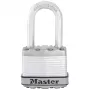 Master Lock Laminuota Spyna M1EURDLFCC su Korozijos Apsauga, Boro Karbido Lankeliu, 8 mm Skersmens, 48 mm Korpuso Plotis, Skirtingi Raktai, 2 Raktai, Atspari Orams, Saugumo Įvertinimas 8/10