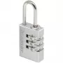 Master Lock 7620EURDCC Kombinacinis Spynos, aliumininis korpusas, grūdinto plieno lankas, 4 skaitmenų, perprogramuojama, 50 mm korpuso plotis, 8 mm lanko skersmuo, sidabrinė/pilka