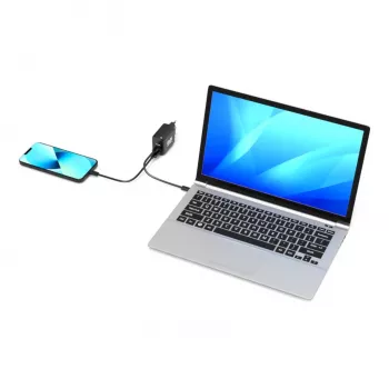 PORT Designs sieninis įkroviklis USB-C PD 65W GaN EU kištukas juodas