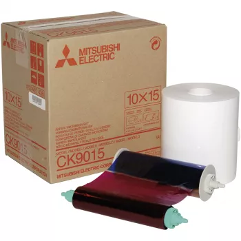 Mitsubishi CK 9015 10 x 15 Print Media Kit – 600 nuotraukų, sublimacinė spauda, blizgus fotopopierius