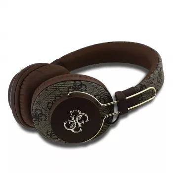 GUESS Wireless Bluetooth Headset 4G Metal Logo Brown GUBHS72P4FC4MW