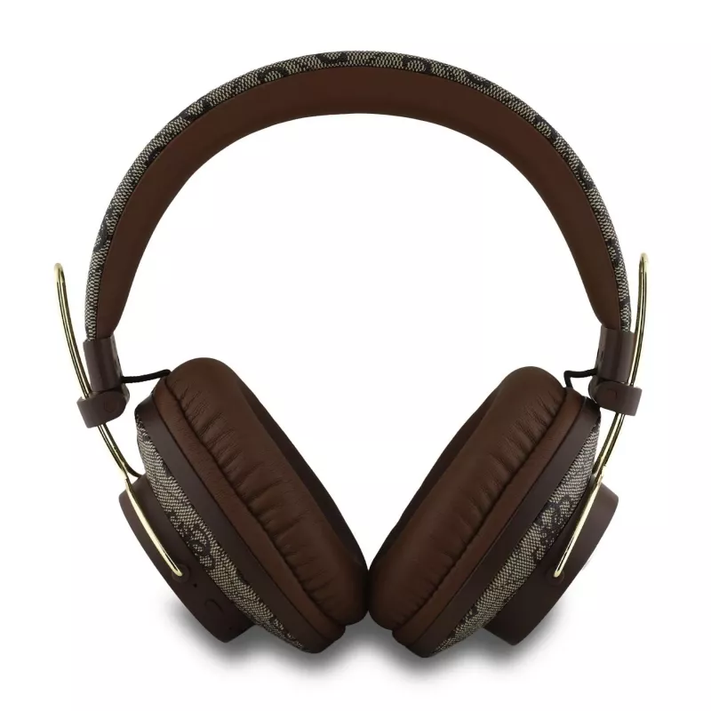GUESS Wireless Bluetooth Headset 4G Metal Logo Brown GUBHS72P4FC4MW