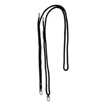 MOBILIS Adjustable Lanyard - Black - 2 Attachment Points with Soft O-Rings