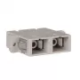 Tripp Duplex Fiber Optic MMF/SMF Multimode Singlemode Coupler SC/SC - Network Coupler - SC Multimode (Beige)