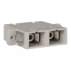 Tripp Duplex Fiber Optic MMF/SMF Multimode Singlemode Coupler SC/SC - Network Coupler - SC Multimode (Beige)