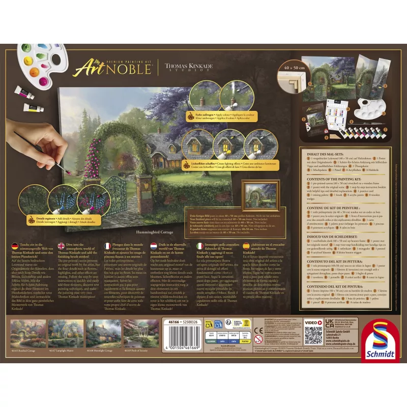Schmidt My ArtNOBLE Thomas Kinkade - Hummingbird Cottage 1000 vnt. dėlionė