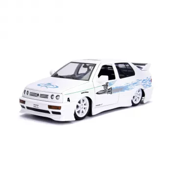 Jada Fast & Furious 1995 VW Jetta 1:24 liejinis modelis (baltas)
