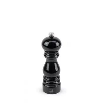 Peugeot Paris druskos malūnėlis 18 cm, buko mediena, juodas lakas