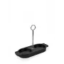 Peugeot Linea keraminio malūnėlio lašų padėklas, satin black, 18 cm