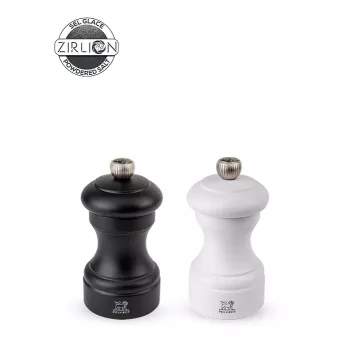 Peugeot Bistro Duo PM+SM Z 10 cm Black/White druskos ir pipirų malūnėlių rinkinys