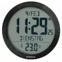 KIENZLE DCF radijo bangomis valdomas sieninis laikrodis su kambario temperatūros rodmeniu, juodas