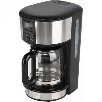 Russell Hobbs Buckingham 20680-56 Pusiau automatinis filtro kavos aparatas, 1,25 l, 1000 W, juodas/sidabrinis