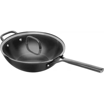 ZWILLING Milano Wok su stikliniu dangčiu 30 cm, juodas
