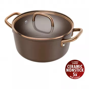 ZWILLING Milano Stock Pot su stikliniu dangčiu 24 cm, ruda