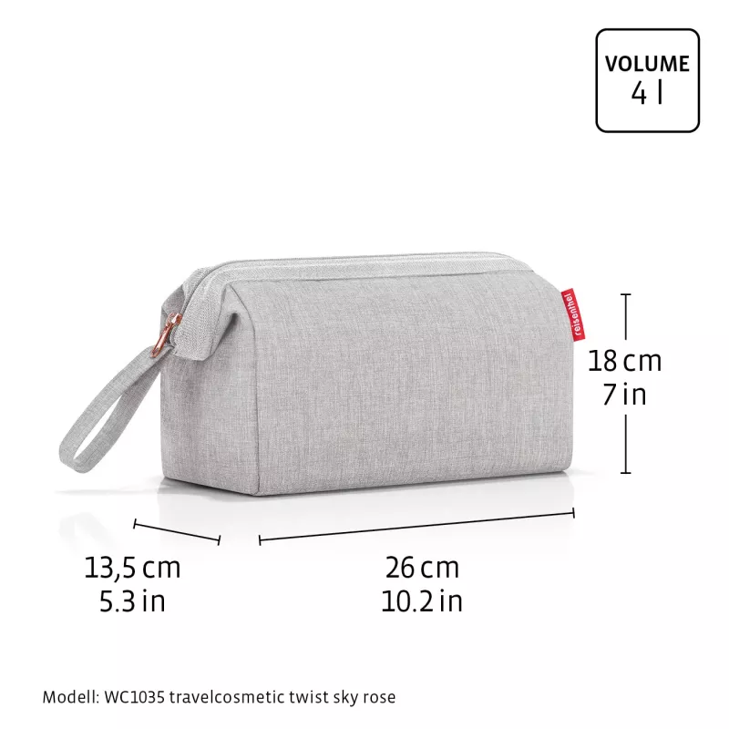 Reisenthel WC7009 Travel Cosmetic Dots Kosmetinė – įvairiaspalvis poliesteris su užtrauktuku, 3 kišenės
