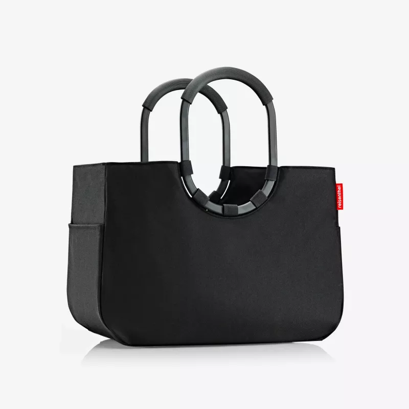 Reisenthel Loopshopper L Shopping Bag Black 25L Aluminium Handles