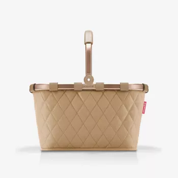 Reisenthel Carrybag Frame Rhombus pirkinių krepšys, imbiero spalvos, aliuminio rėmas, 22 l (BK6046)