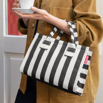 Reisenthel dailyshopper XS summerstripes black