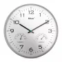 MEBUS 16182 Kvarcinis sieninis laikrodis su DCF radijo valdymu Baltas 25 cm