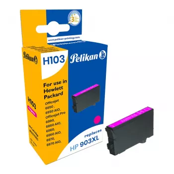Pelikan Suderinama Rašalo Kasetė HP 903XL H103 Magenta Didelės Talpos
