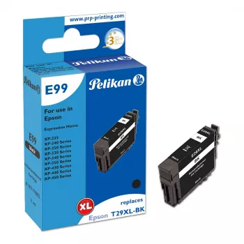Pelikan E99 Suderinama rašalo kasetė juoda High Yield (XL), skirta Epson 29XL – 1 vnt.