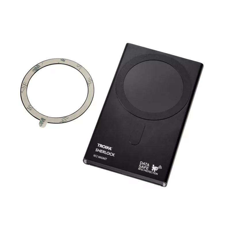 TROIKA SHERLOCK Credit Card Case Black (CCM45/BK)