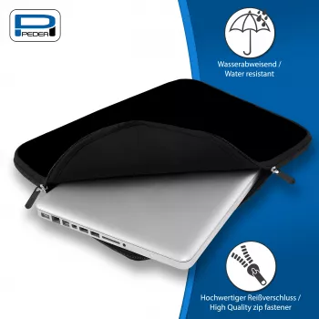 PEDEA Notebook Sleeve 14,1 colio (35,8 cm), juoda