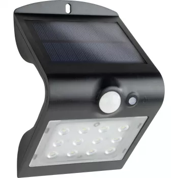 REV Solar LED Butterfly su judesio detektoriumi 1.5W juoda