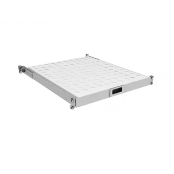 EFB 19 colių 1U ištraukiama lentyna, gylis 550-650 mm, 30 kg apkrova, RAL7035 šviesiai pilka