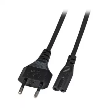 EFB Elektronik Euro-C7 maitinimo laidas 180° juodas 1 m 2 x 0,75 mm² EK502.1V2