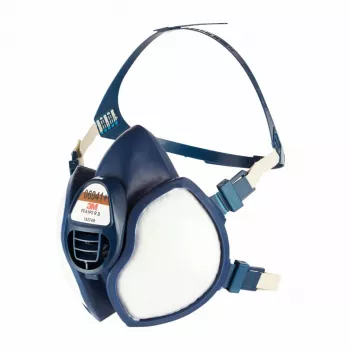 3M daugkartinė pusveidė kaukė FFA1P2R D filtras 06941+ priežiūros nereikalaujanti (7100113099)