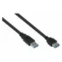kabelmeister Alcasa UK30P-ASA-050S USB 3.0 prailginimo kabelis, USB-A kištukas į USB-A lizdą, 5 m, juodas
