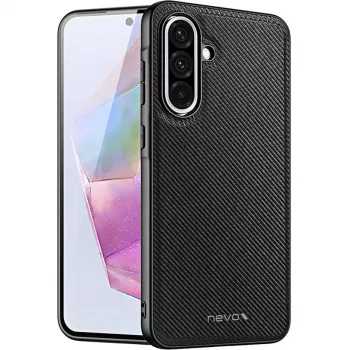 Nevox StyleShell NYLO apsauginis dėklas, skirtas Samsung Galaxy A37 5G, juodos spalvos (2604)