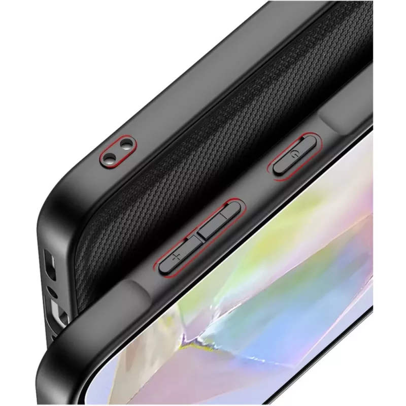 Nevox StyleShell NYLO apsauginis dėklas, skirtas Samsung Galaxy A37 5G, juodos spalvos (2604)
