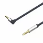 ShiverPeaks Audio 3,5mm Jack Laidas, Kampus/Tiesus 0,7m - Juodas