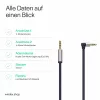 ShiverPeaks Audio 3,5mm Jack Laidas, Kampus/Tiesus 0,7m - Juodas